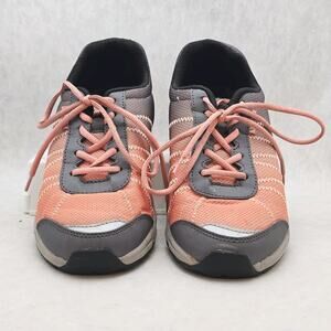 Vionic Alliance Woman's Size 8 Orthotic Comfort Sneakers Orange / Gray Pre